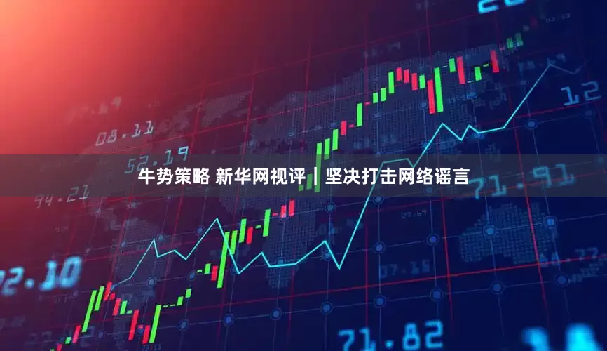 牛势策略 新华网视评｜坚决打击网络谣言