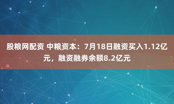 股粮网配资 中粮资本：7月18日融资买入1.12亿元，融资融券余额8.2亿元